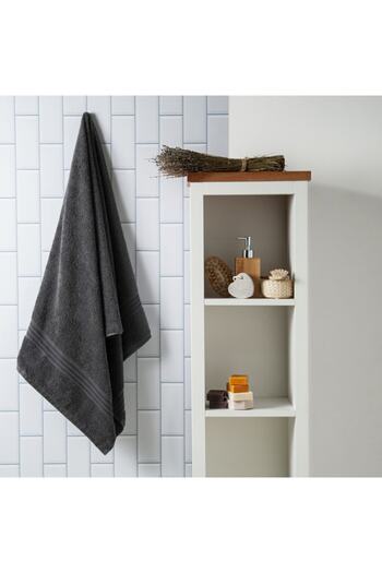 Hobby Rainbow Bath Towel 70X140 cm - Dark Gray