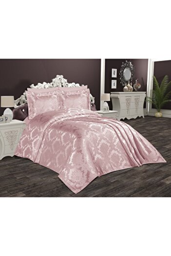 Bursa Tekstil Tulip Aden Chenille Jacquard Powder Bedspread Double