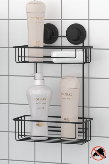 Teknotel Șurub negru PENTRU GĂURIR Fără găurire! Covoraș pentru raft de baie cu două straturi - DM256