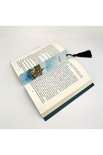 Sadrazam Maiden's Tower Printed, Tasseled Bookmark (gift Bookmark,ayraç-087)