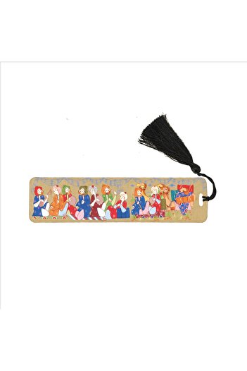 Sadrazam Musicians Miniature Printed, Tasseled Bookmark (gift Bookmark, bookmark-116)