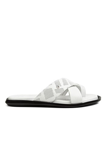 Pierre Cardin ® |   PC-7120 - 2162 Λευκό - Ανδρικές Παντόφλες