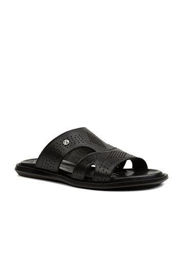 Pierre Cardin ® |   PC-7129 - 2162 Μαύρο - Ανδρικές Παντόφλες