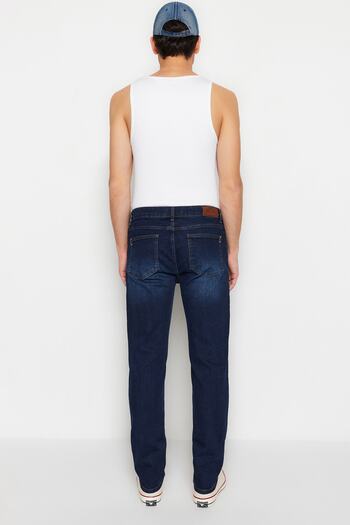 Trendyol Collection Premium Light Navy Flexible Regular Fit Jeans - TMNSS23JE00037