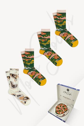Mono Socks Salad - 4 Pack Pizza Socks