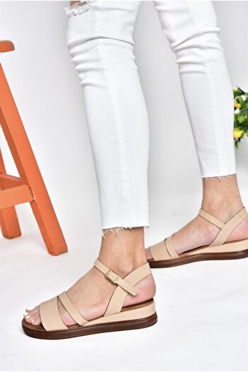 Fox Shoes P674300709 Skin Wedge Heeled Daily Women's Sandals