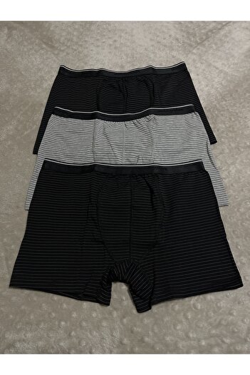 Betimoda Ανδρικό Lycra Cotton Άνετο Flexible Boxer Ριγέ 3 τεμαχίων