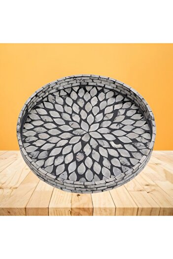oceanpoint Pearlescent Mosaic Tray Coffee Presentation Tray Tea Tray High Quality 30cm
