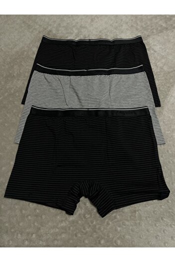 Betimoda Ανδρικό Lycra Cotton Άνετο Flexible Boxer Ριγέ 3 τεμαχίων