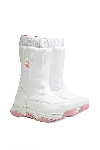 Benetton ®| Bn-70002 - 3256 White - Kids Boots