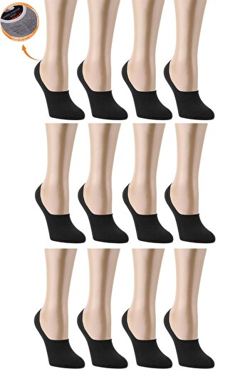 nettofit 12 Pack Summer Women's Mixed Color Non-Slip Silicone Seamless Invisible Ballerina Socks