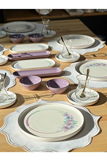 Onedekor 32 Parça Modern Lindy Kahvaltı Takımı