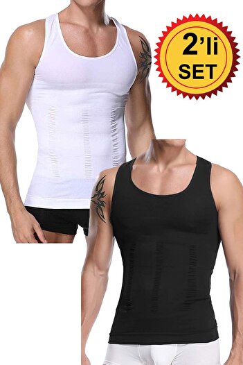 TangModa Men's Corset Athlete - Waist Corset, Set of 2 Slimming
