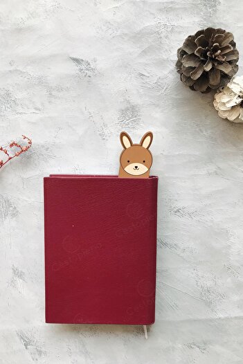 CESTOPİENO Wooden Rabbit Bookmark