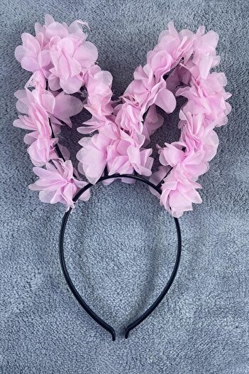 Hobigram Pink Laser Rose Rabbit Ear Crown – Special Design, Accessory, Quality Production, Eye-Catching Style