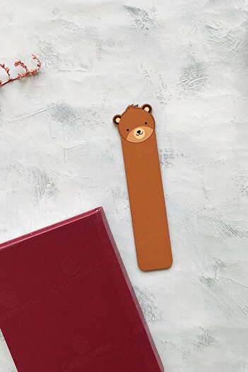 CESTOPİENO Wooden Bear Bookmark