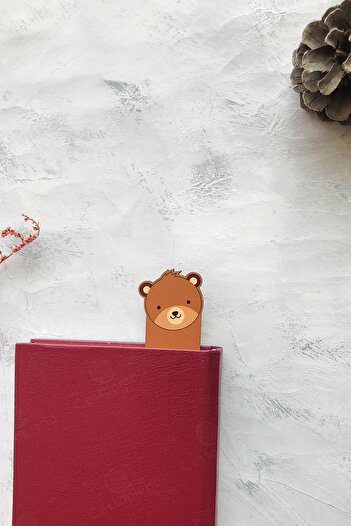 CESTOPİENO Wooden Bear Bookmark
