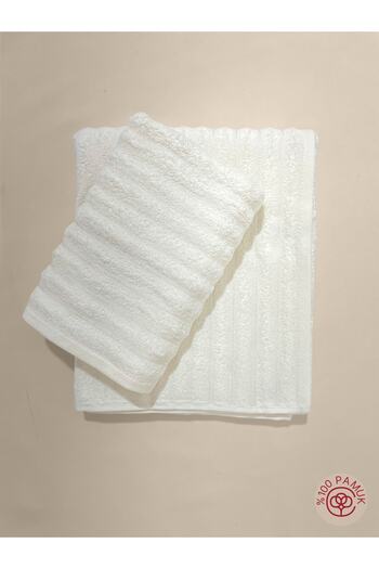 BULTEKS Two Piece Personal Bath Towel Set 100% Cotton