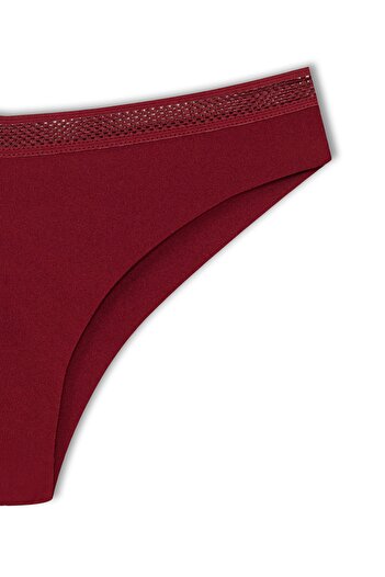 HNX Interlock Laser Cut Ghost Mesh Rubber Brazilian Women's Panties