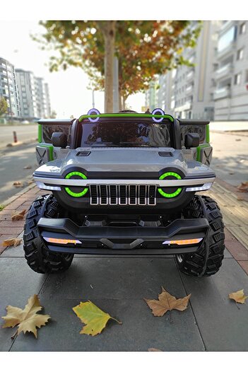 Kral 4x4 12 V Jeep 70 Kg Taşıma Kumandalı Çift Kişilik