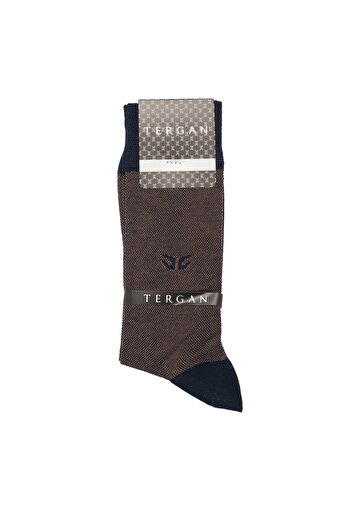 Tergan Men's Navy Blue Socks - 20253M3Q
