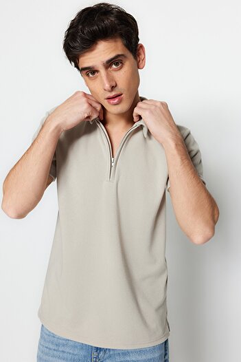 Trendyol Collection Limitovaná edice - tričko STone CuT Pique POlo Collar TMNSS23po00019