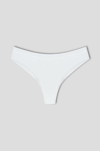 HNX Interlock Laser Cut Ghost Mesh Rubber Brazilian Women's Panties