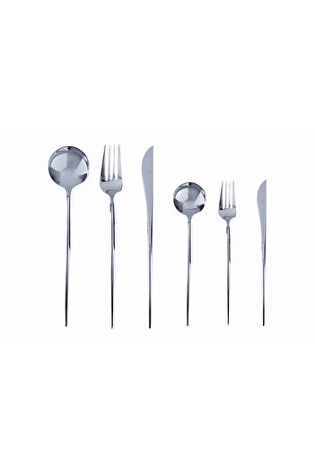 Lucky Art Royal Crown Line 36 Piece Cutlery Set