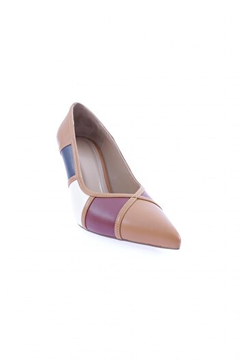 DGN Women's Pointed Toe Colorful Heeled Shoes Honey Color-Colored 811103236