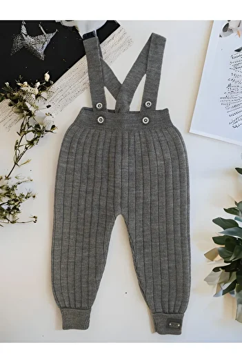 gogo bici Strap Adjustable Knitwear Leggings Salopet Overalls Baby Child 0-2 Years