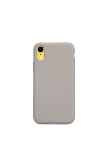 Merwish Apple iPhone Xr Compatible Velvet Launch Silicone Case Cover Stone