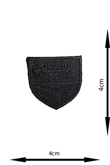 REMSATİC Ütü Ile Yapışan Arma - Patch - Delik Yama Set-3 Modeli Siyah (4'LÜ SET)