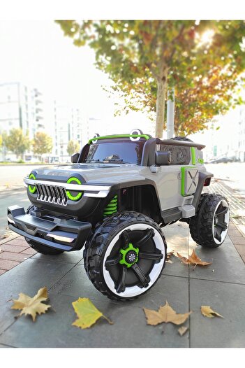 Kral 4x4 12 V Jeep 70 Kg Taşıma Kumandalı Çift Kişilik