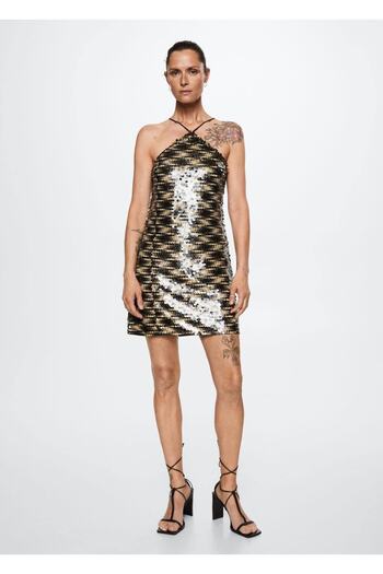 MANGO Woman Sequin Short Dress