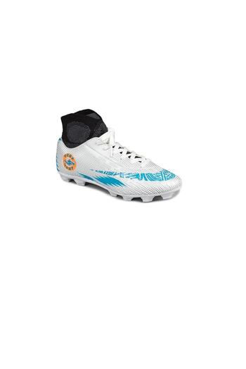 Jump 28365 White - Blue Grass - Astroturf Soccer Cleats Football Shoes