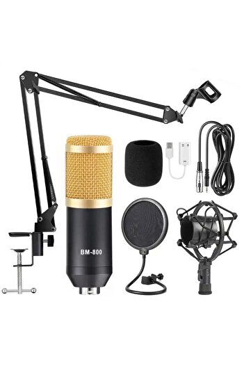 fortrek Bm800 Profesyonel Stüdyo Youtuber Kayıt Mikrofonu Bm-800