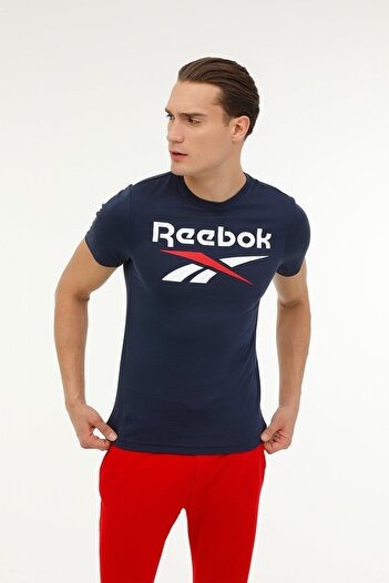 Reebok Ανδρικό κοντομάνικο μπλουζάκι Rı Big Logo Navy Blue