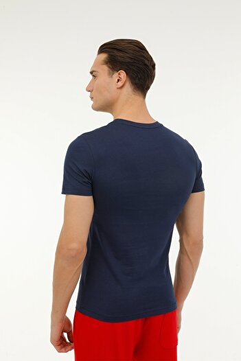 Reebok Ανδρικό κοντομάνικο μπλουζάκι Rı Big Logo Navy Blue