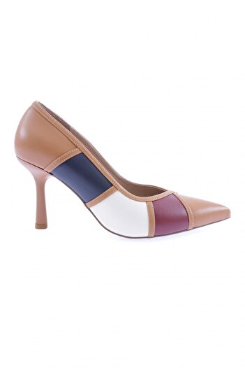 DGN Women's Pointed Toe Colorful Heeled Shoes Honey Color-Colored 811103236