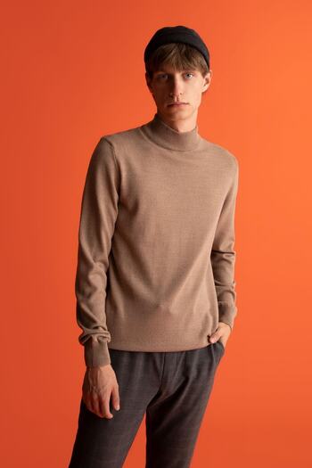DeFacto Half Turtleneck Slim Fit Knitwear Sweater