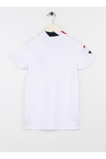 U.S. Polo Assn. Απλό λευκό μπλουζάκι για αγόρι Sd01kıdsıy023