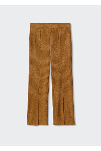 MANGO Woman Yanı Yırtmaçlı Fitilli Pantolon
