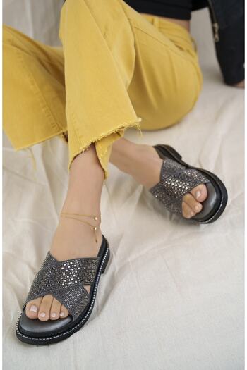 Khayt Sharone Anatomical Orthopedic Comfortable Stoned Daily Women's Slippers