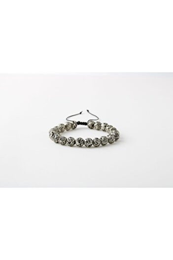 OSMANLI DOĞAL TAŞ Gray Lava Stone 8mm Ladder Closure Natural Stone Bracelet