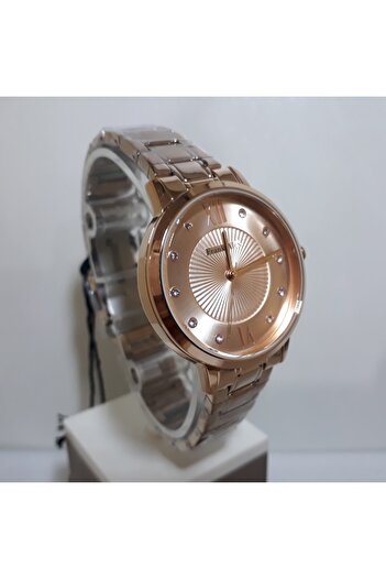 Frank Alex Fa.13934M.01 Copper Color Stainless Steel Band Wrist Watch.