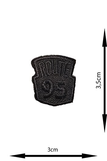 REMSATİC Ütü Ile Yapışan Arma - Patch - Delik Yama Set-3 Modeli Siyah (4'LÜ SET)