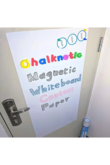 Hdg Adhesive Magnetic Writing Board White - 60X90 cm - Pen Gift - Magnet Holder