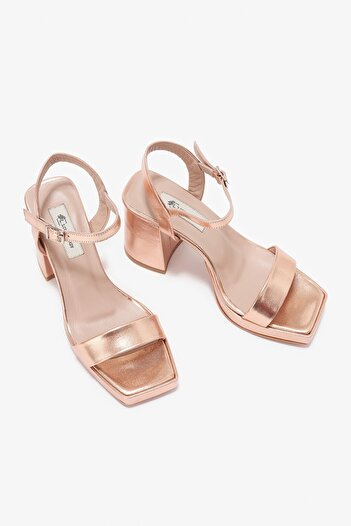 Louis Cardy Lino Rose Genuine Leather Women's Heeled Shoes