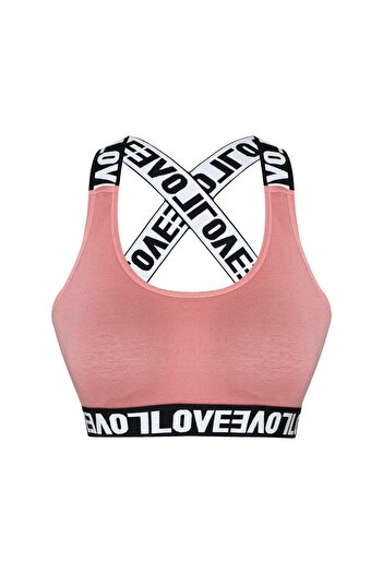 HNX Mink Cotton Love Elastic Cross Strap Padded Women's Bustier