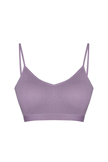 HNX Lilac Camisole Thin Strap Padded Women's Bustier